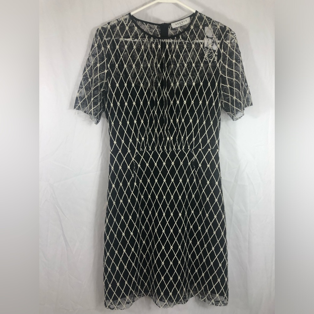 NWT Sandro Paris printed mini dress size 2